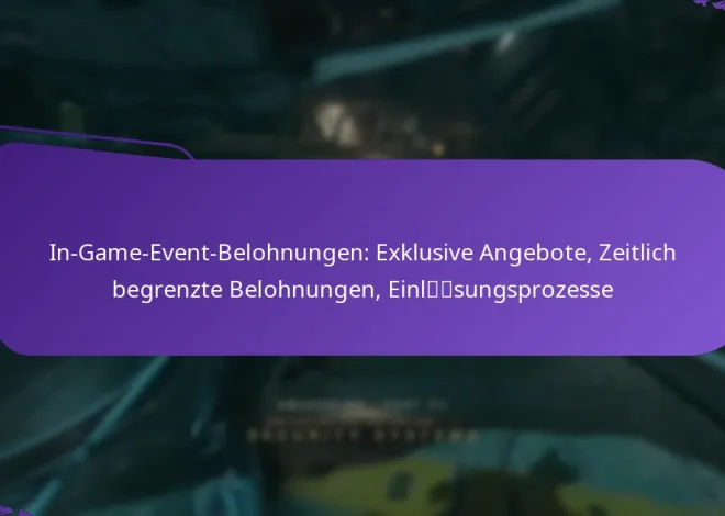 In-Game-Event-Belohnungen: Exklusive Angebote, Zeitlich begrenzte Belohnungen, Einlösungsprozesse
