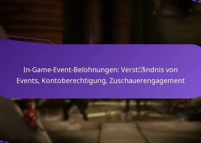 In-Game-Event-Belohnungen: Verständnis von Events, Kontoberechtigung, Zuschauerengagement