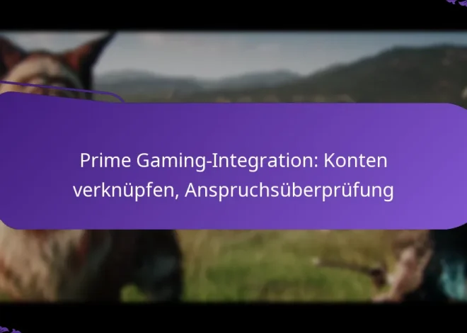 Prime Gaming-Integration: Konten verknüpfen, Anspruchsüberprüfung